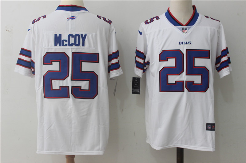 Men's Buffalo Bills LeSean McCoy #25 White Jersey